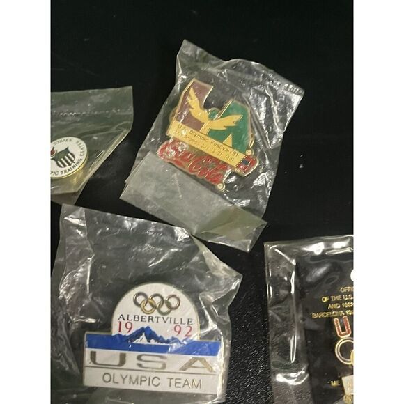 BADGE COLLECTION vintage metal enamel pin Olympic Late 1990s USA - Picture 9 of 12